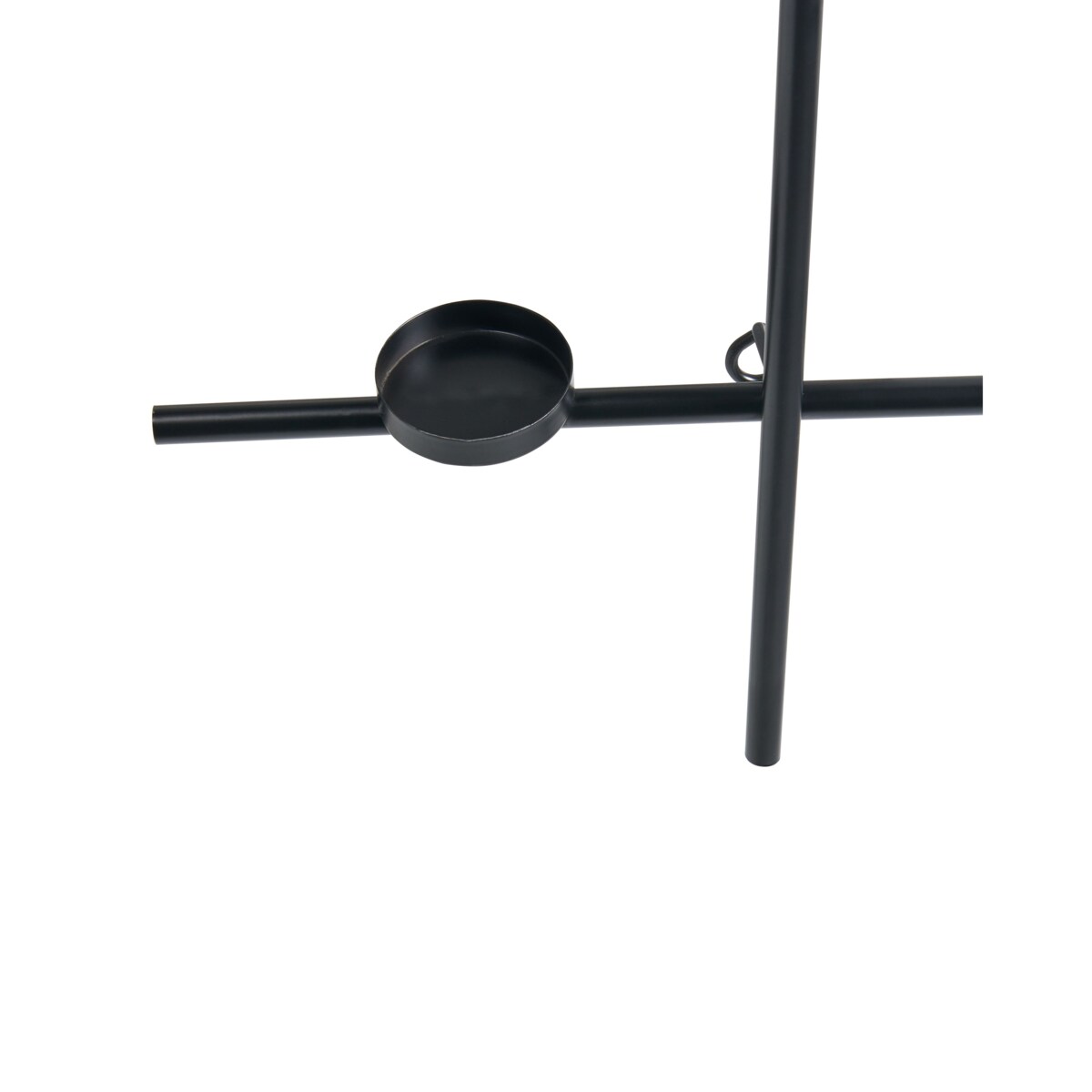 Świecznik wiszący PORTO 74 cm Czarny