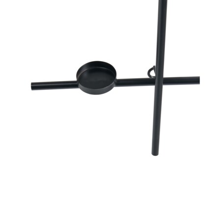Świecznik wiszący PORTO 74 cm Czarny