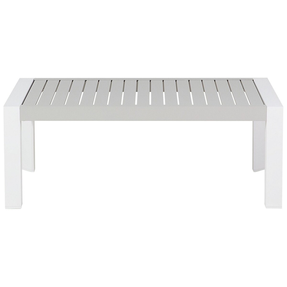 Narożnik ogrodowy ze stolikiem dla 6 osób CASTELLA Lewostronny Metal Szary