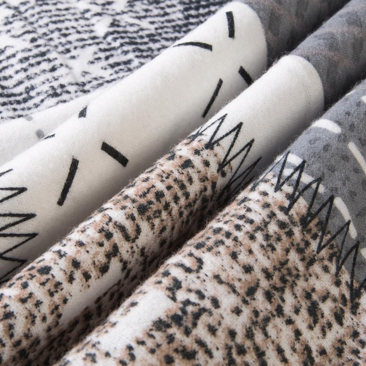 Pościel flanelowa 180x200 Ardela Grey kratka szara, Flanelove