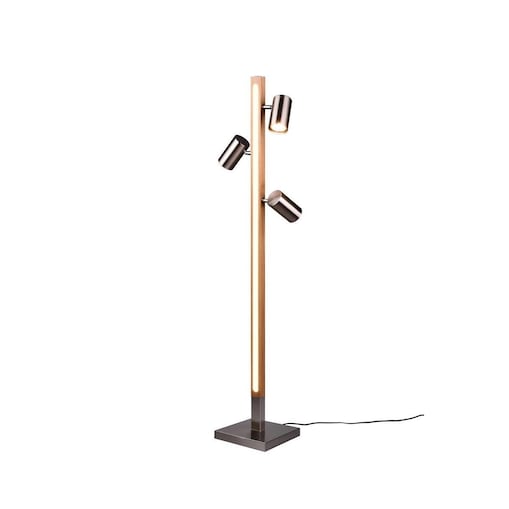 Lampa podłogowa LED 20W VANTOS Trio DL407412510, nowoczesna, czarna