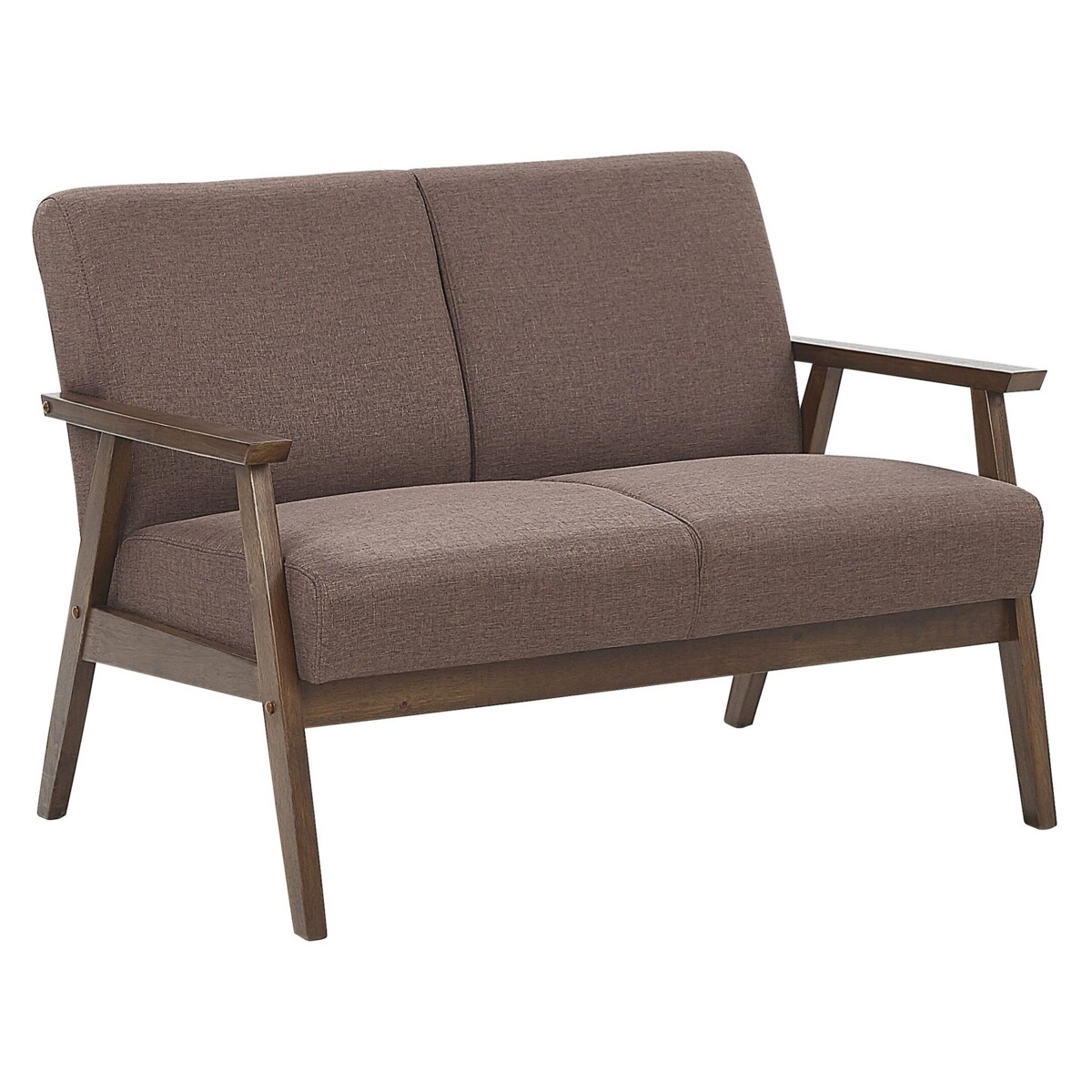 Sofa 2-osobowa brązowa ASNES