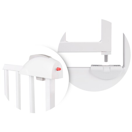 Barierka zabezpieczająca bramka na schody i drzwi Nukido