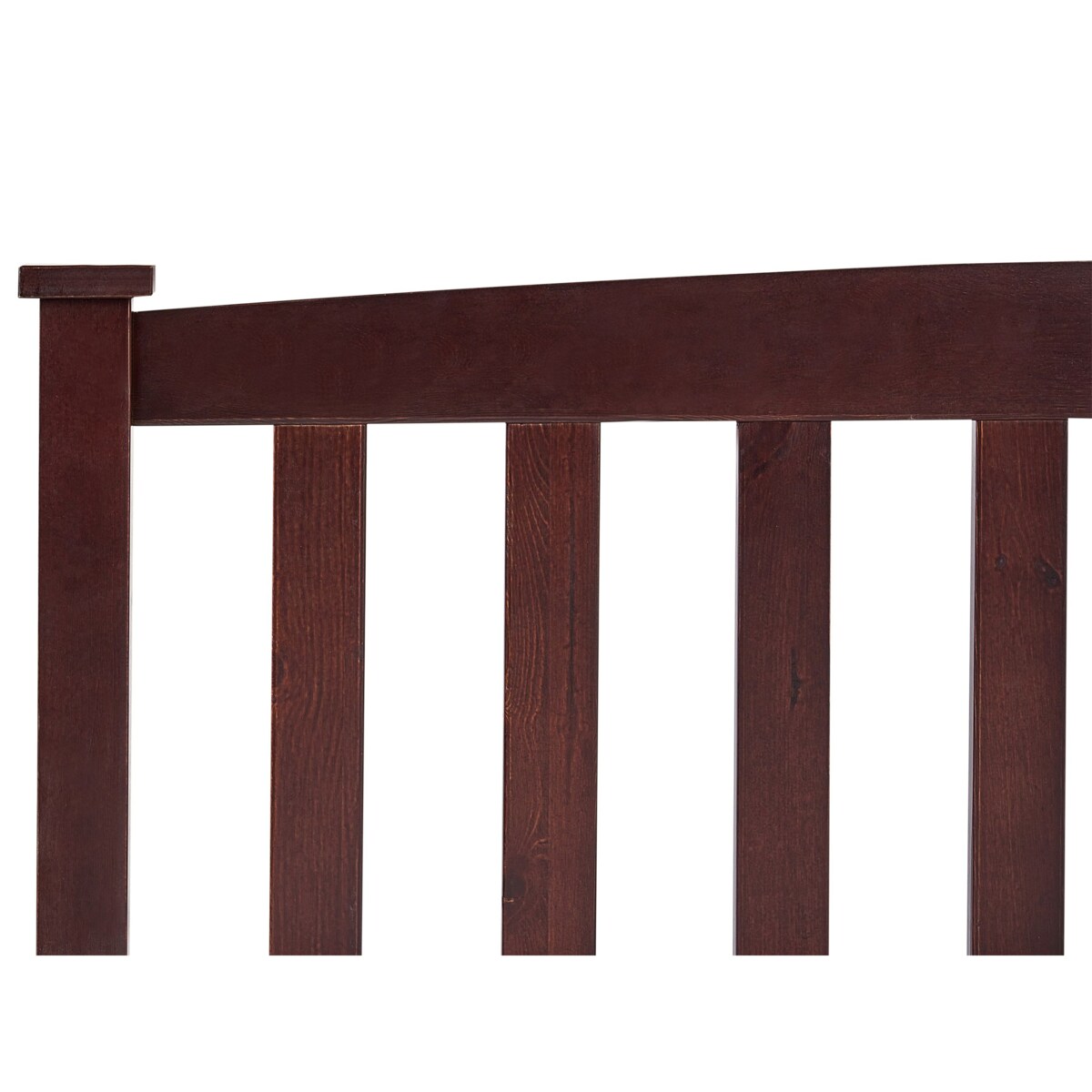 Łóżko Drewno sosnowe GIVERNY 160 x 200 cm Ciemnobrązowy