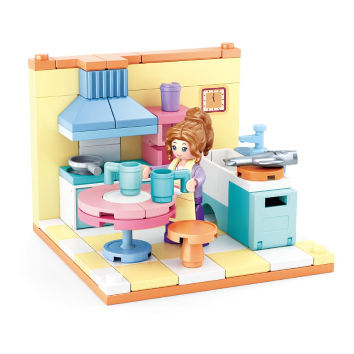 KUCHNIA - mini pokoik klocki - Sluban - 108 elementów