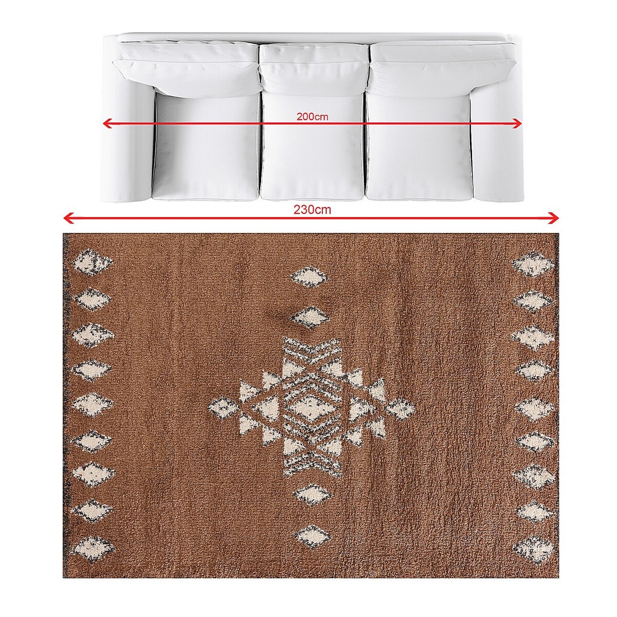 Dywan Royal almond brown 160x230cm, 160 x 230 cm