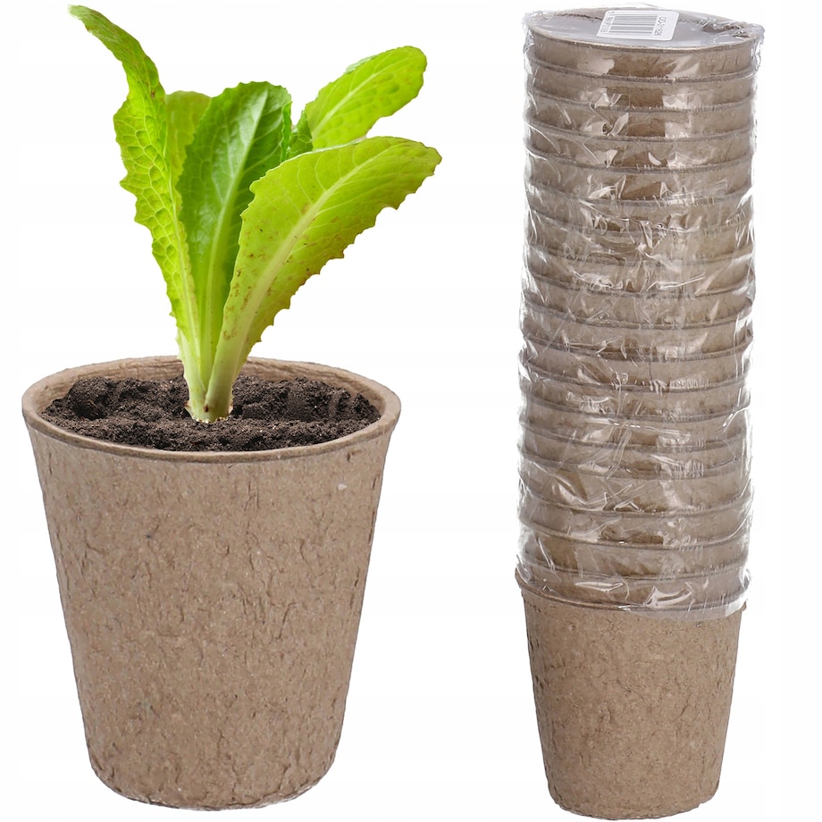 20 X Doniczki Torfowe Do Rozsady Wysiewu Pikowania Sadzonki