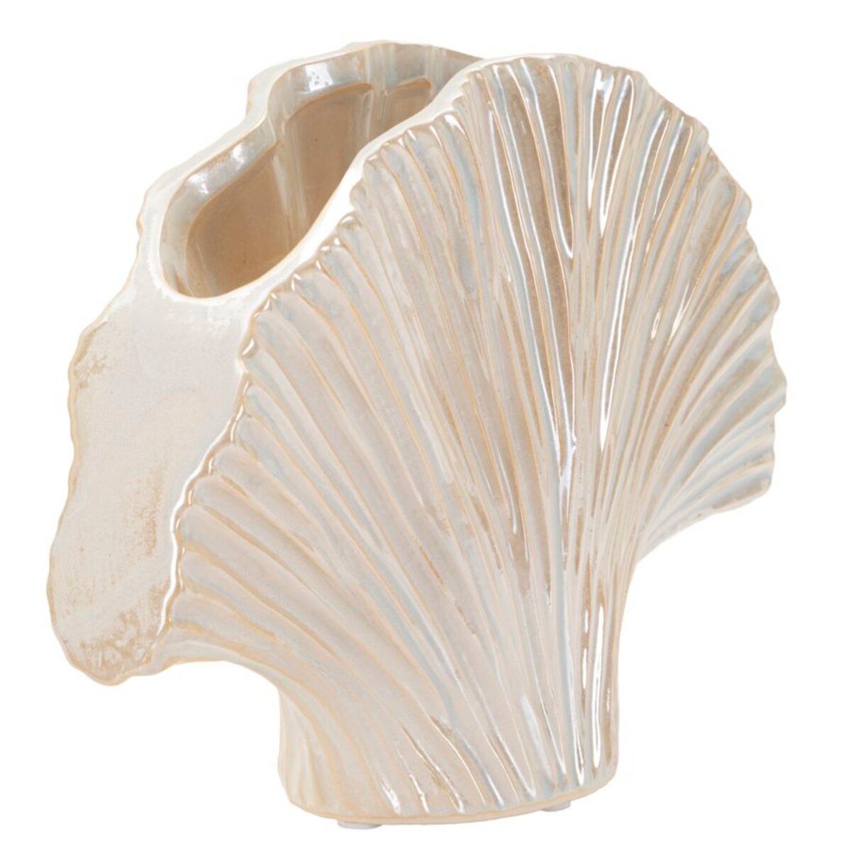 Doniczka ceramiczna PERLY, biała, 27x8x19 cm