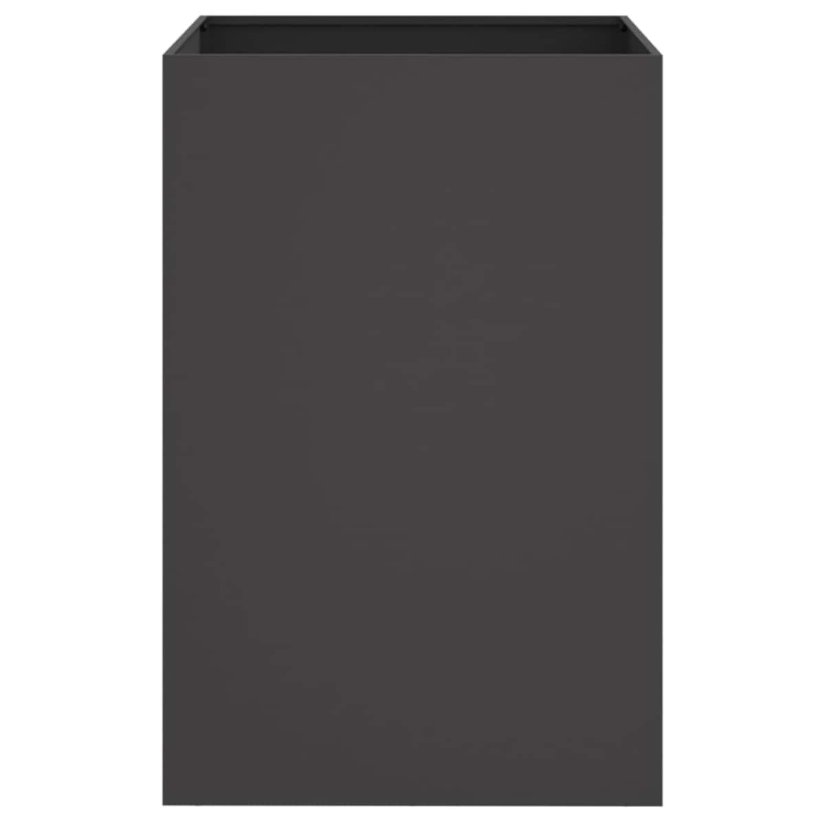 vidaXL Donica, czarna, 52x48x75 cm, stal