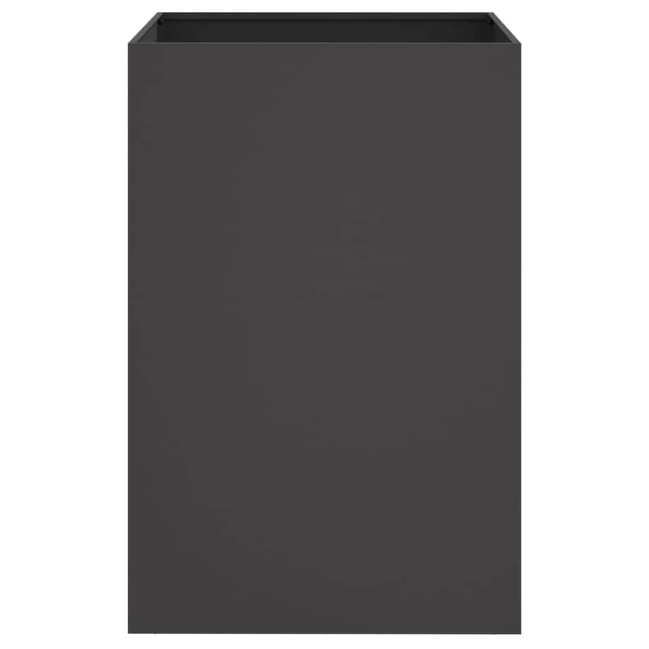 vidaXL Donica, czarna, 52x48x75 cm, stal