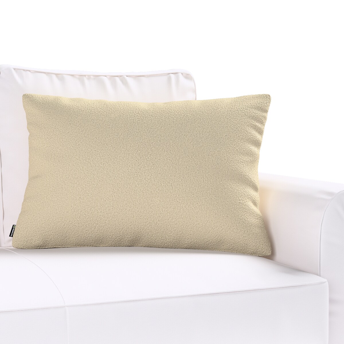 Poszewka Kinga na poduszkę prostokątną 60x40 jasno beżowa bukla