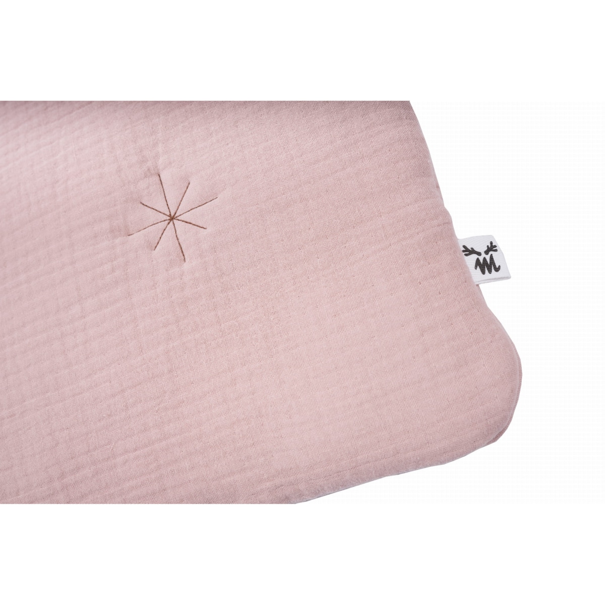 Poduszka muślinowa dusty pink