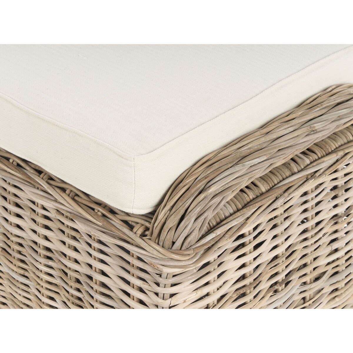 Otomana ogrodowa SUSUA 140 cm Rattan Naturalny