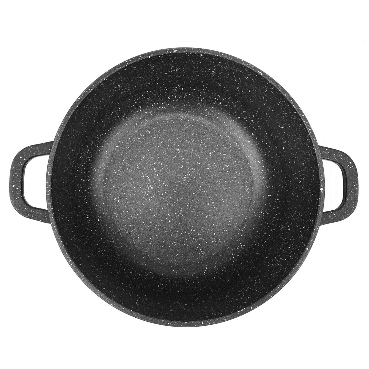 Garnek marmurkowy z pokrywką czarny mały 1.3L 16cm na indukcję gaz ZILNER