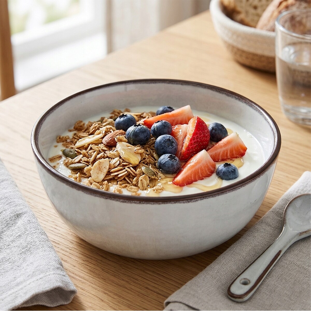 MISKA OBIADOWA BULIONÓWKA MAŁA 400ml DUŻA CERAMICZNA SZARA SALATERKA MISA