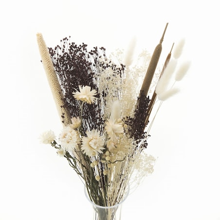 Jesienny zestaw suszonych kwiatów do wazonu Coffee