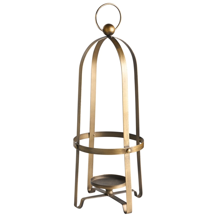 Świecznik MARAWI Metal 48 cm Złoty