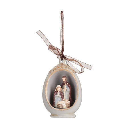 VILLA ITALIA Szopka bożonarodzeniowa LED Zawieszka 10 cm HOLY FAMILY