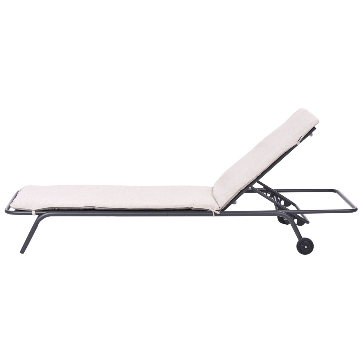 Leżak ogrodowy VOLTERRA Metal Beżowy