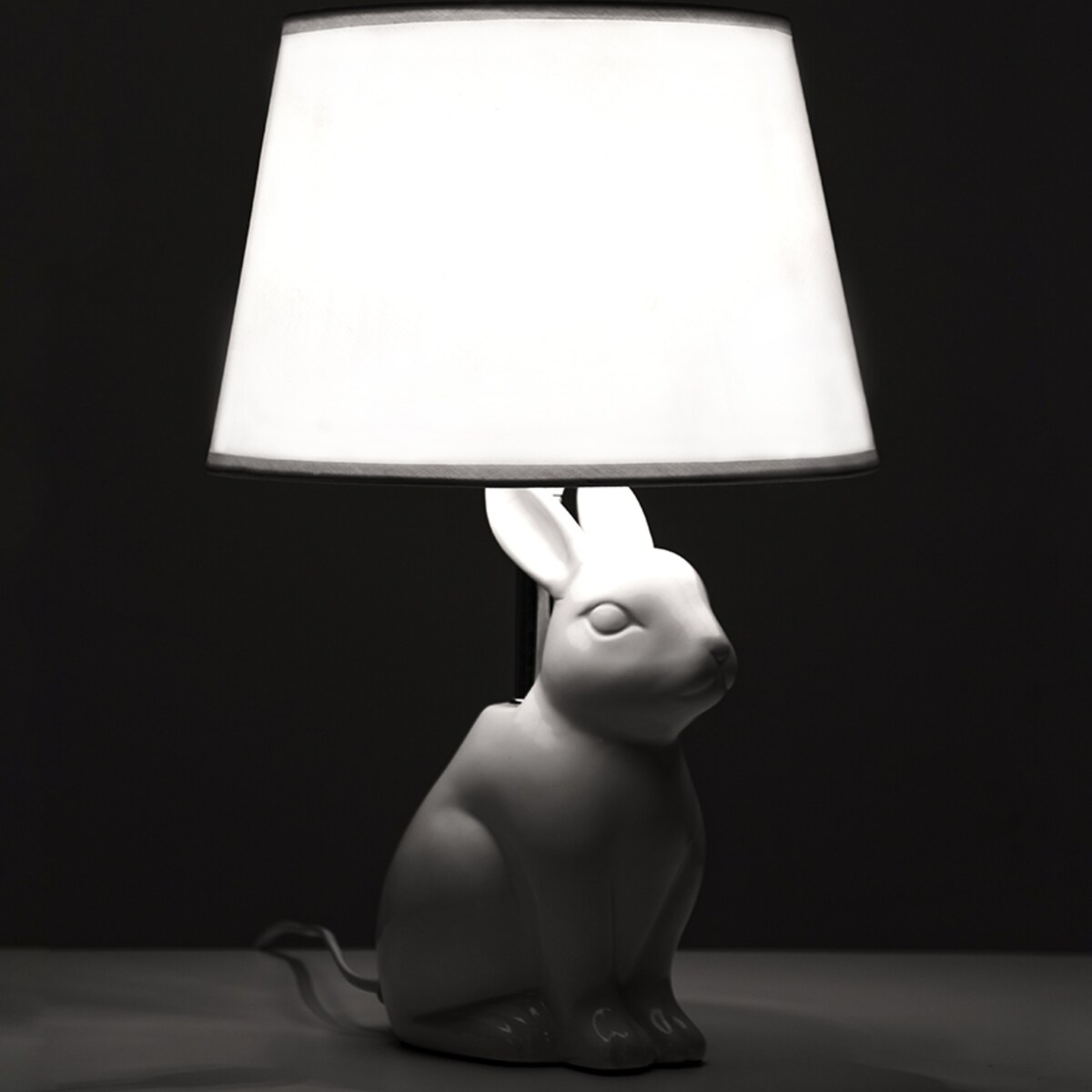 KONSIMO LEPUS Lampa stołowa królik 2szt kolor biały