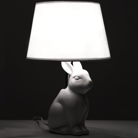 KONSIMO LEPUS Lampa stołowa królik 2szt kolor biały