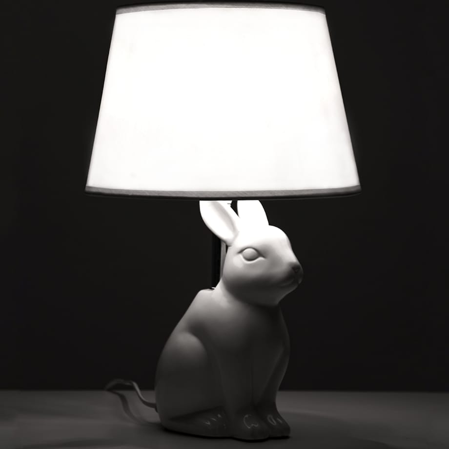 KONSIMO LEPUS Lampa stołowa królik 2szt kolor biały
