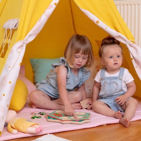 Tipi, biały, 110 x 110 x 155 cm, Cotton Story