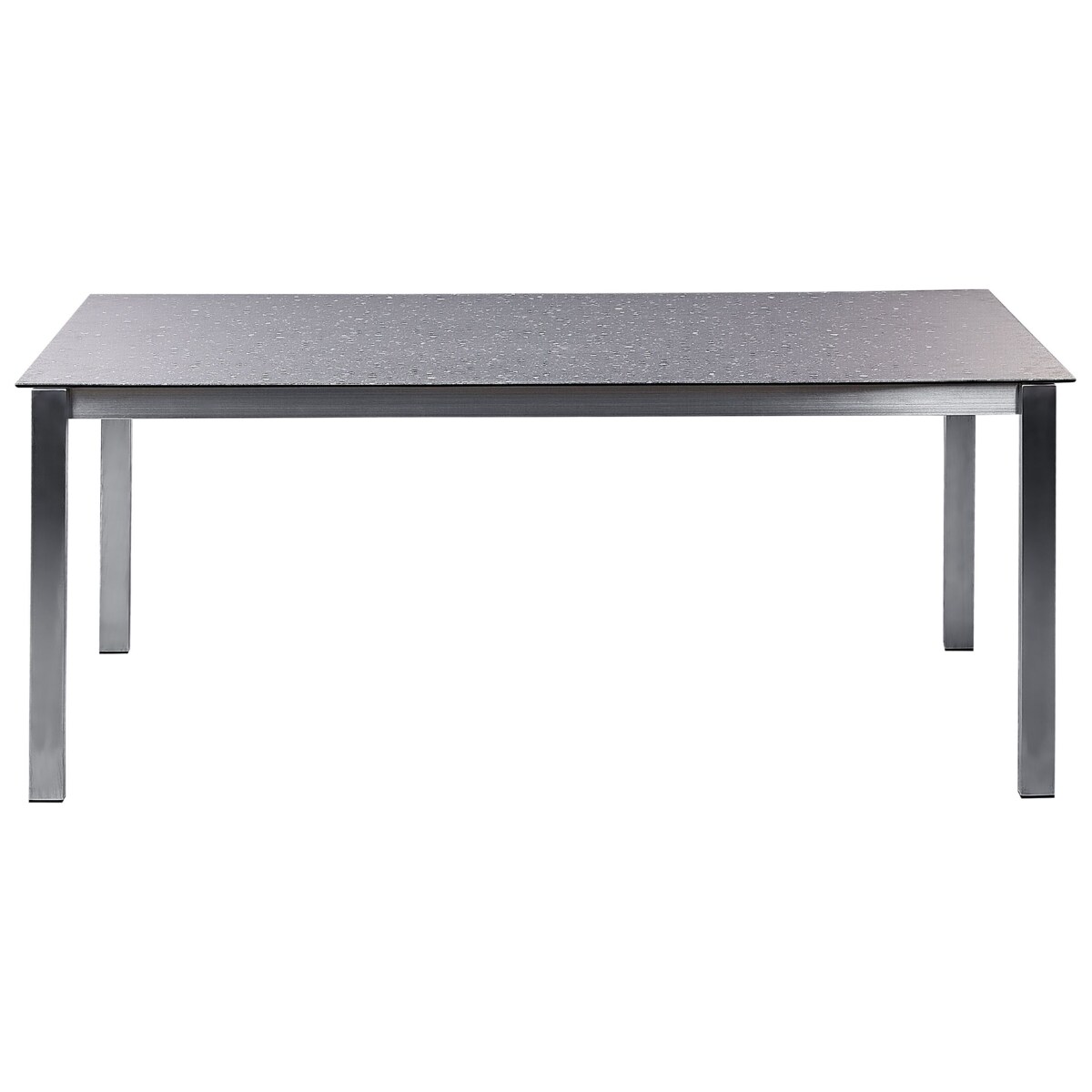 Stół ogrodowy szklany 180 x 90 cm czarny COSOLETO