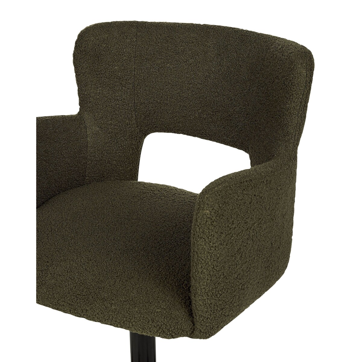 Krzesło biurowe Obrotowy SANILAC Boucle Ciemnozielony