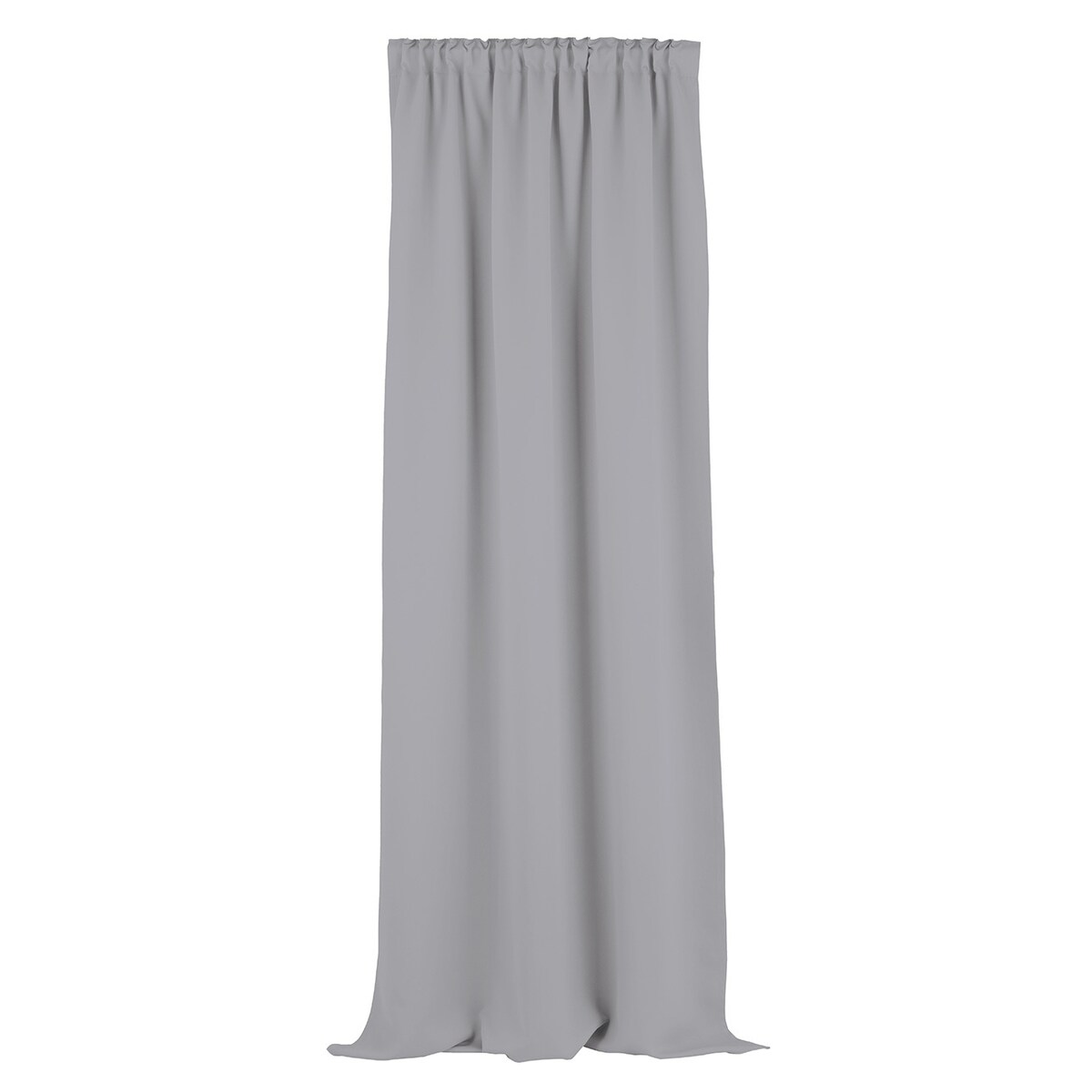 Zasłona zaciemniająca na taśmie marszczącej jasny szary 140 x 280 cm 1 szt. 140x280 szary