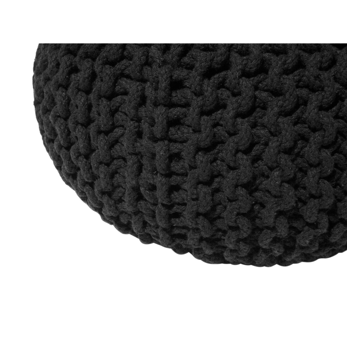 Puf 40 x 25 cm czarny CONRAD