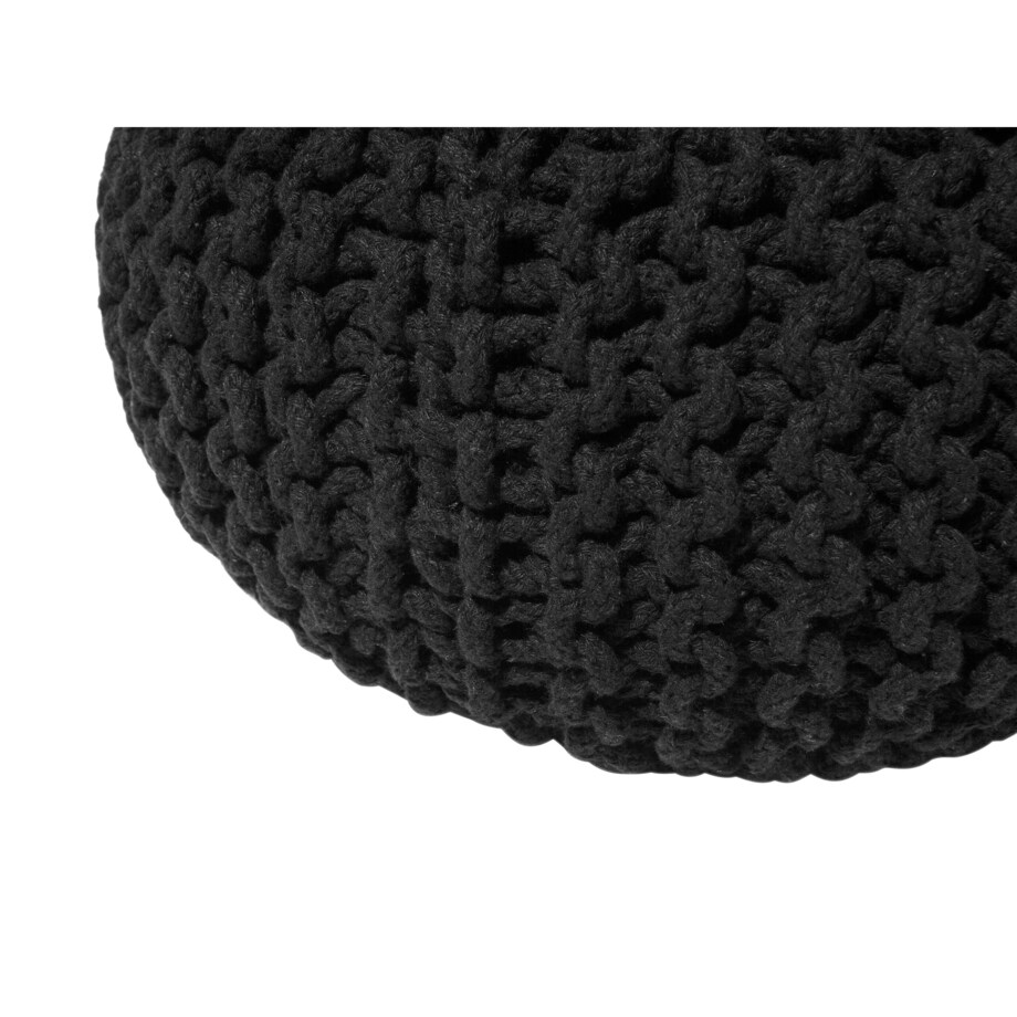 Puf 40 x 25 cm czarny CONRAD