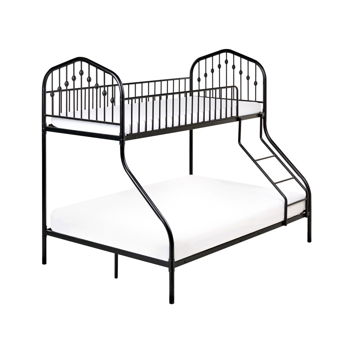 Łóżko piętrowe Metal CHAMONIX 90/140 x 200 cm Czarny