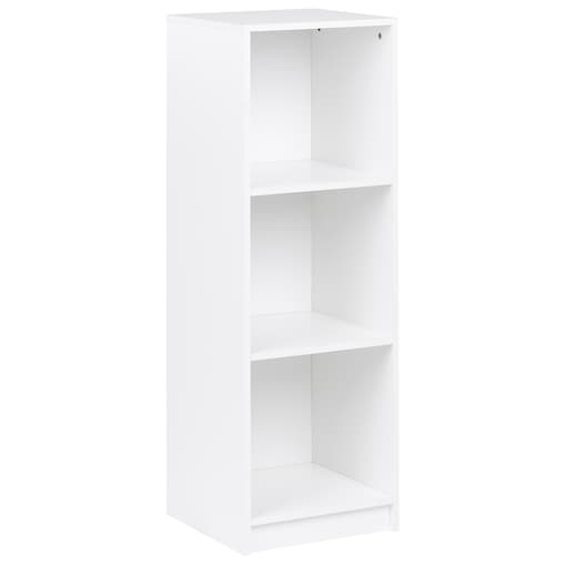 Regał na książki 3 półki ZEHNA 117 cm Biały
