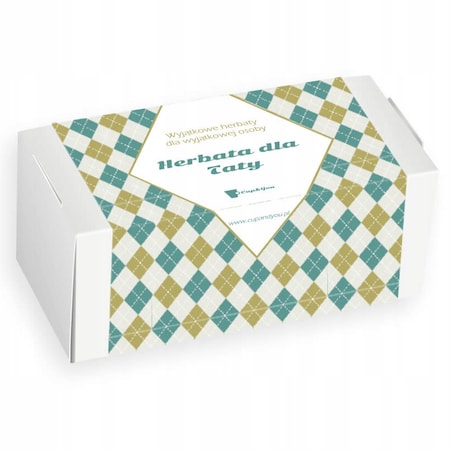 ZESTAW PREZENTOWY UPOMINKOWY BOX - 21 RÓŻNYCH HERBAT SYPANYCH W SASZETKACH - PREZENT UPOMINEK DLA TATY TEŚCIA NA DZIEŃ OJCA URODZINY