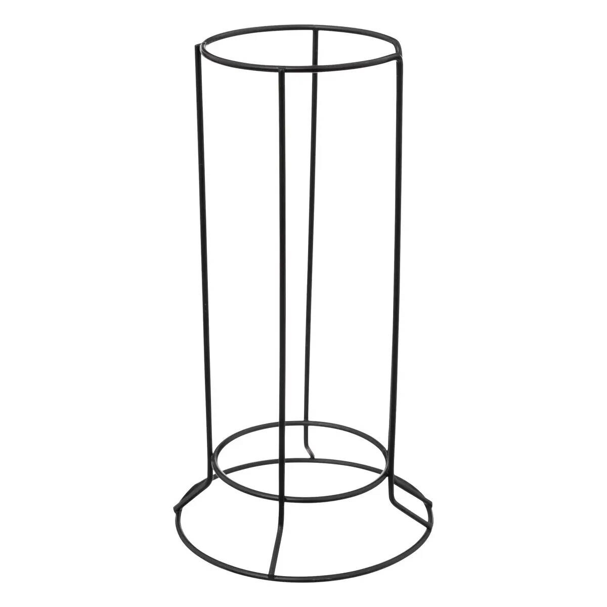 Zestaw 4 filiżanek ceramicznych ALPHA, na metalowym stojaku, 220 ml