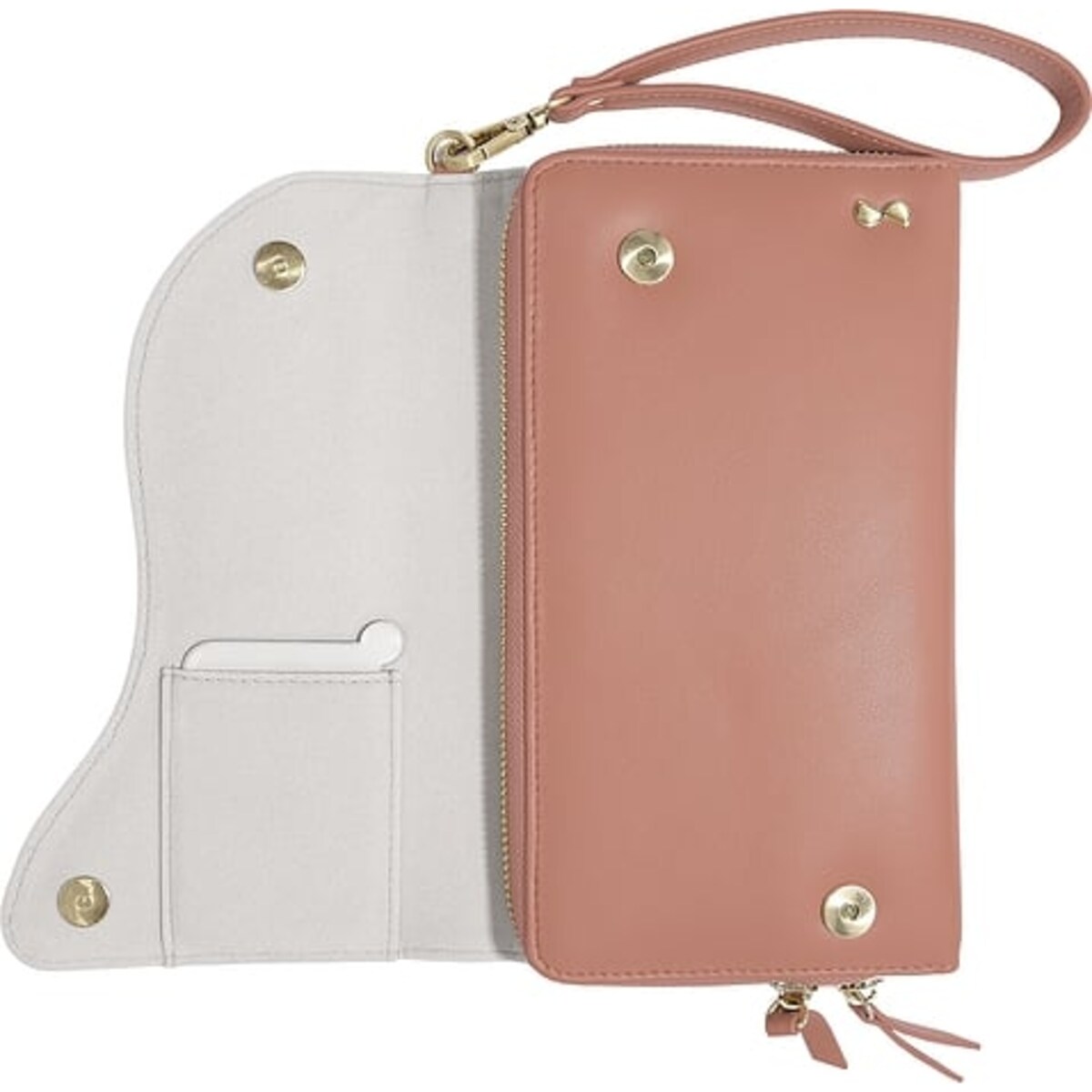 Pudełko podróżne na biżuterię Stackers Wave kremowo-brzoskwiniowe