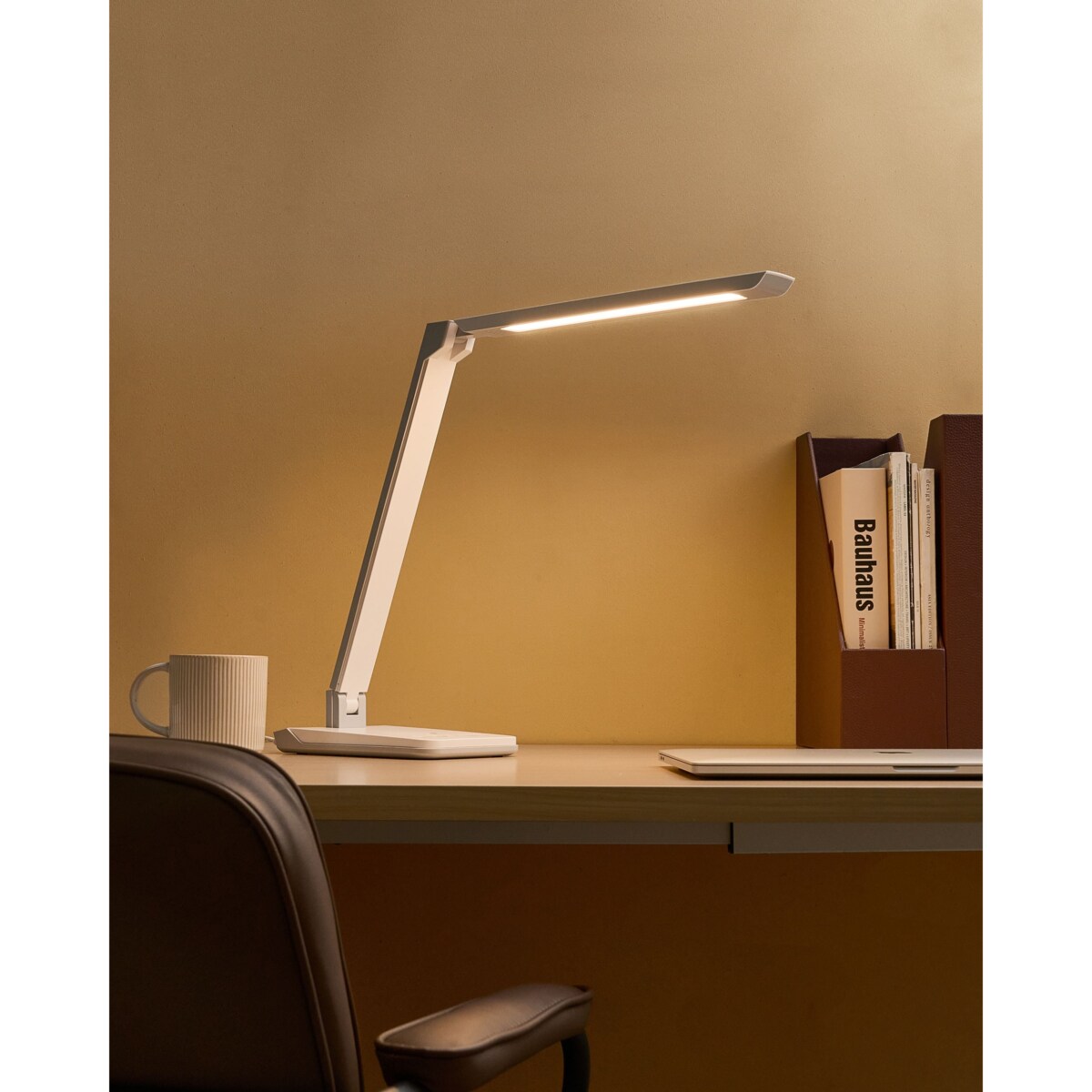 Lampa biurkowa LED PICTOR Ze ściemniaczem Biały