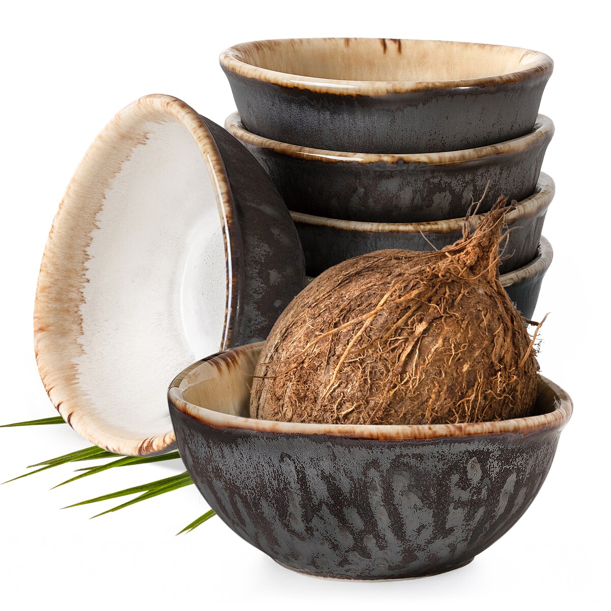 Konsimo PRIMA Salaterka 6 szt., jasnobeżowy