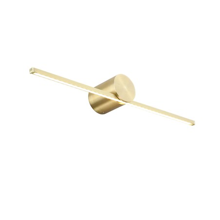 Złota lampa ścienna Modern Slim LP-777/1W M GD LED 6W kinkiet podłużny łazienkowy