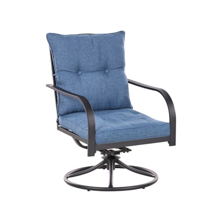 Zestaw ogrodowy dla 4 osób MESTRINO Metal Niebieski