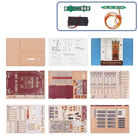 Miniaturowy domek Book Nook - Gotycka katedra