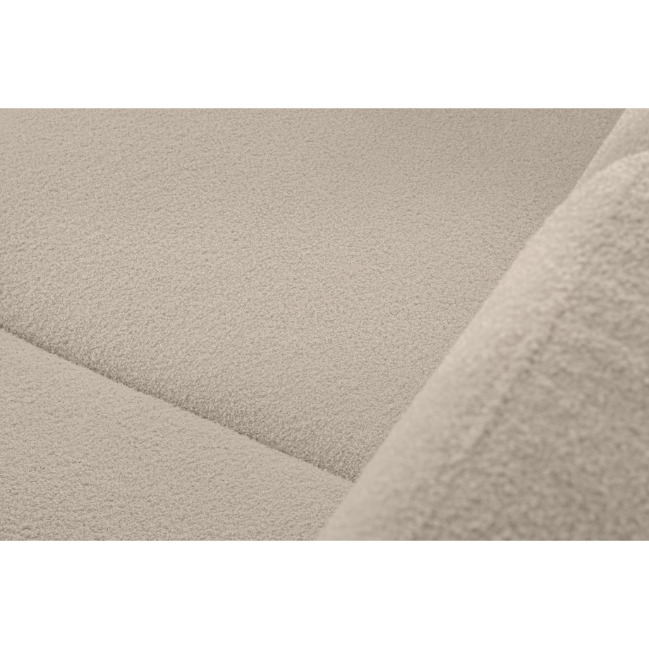 KONSIMO TAGIO Skandynawska 3-osobowa sofa pluszowa w kolorze kremowym