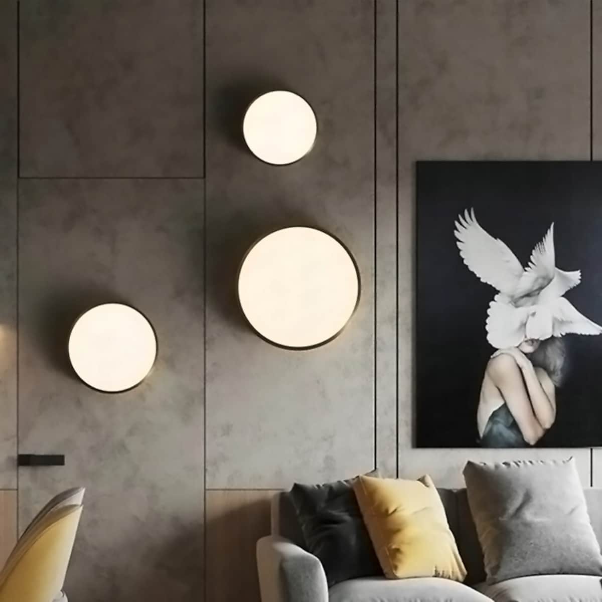 Lampa Sufitowa Plafon Salon Glamour Złota 30Cm