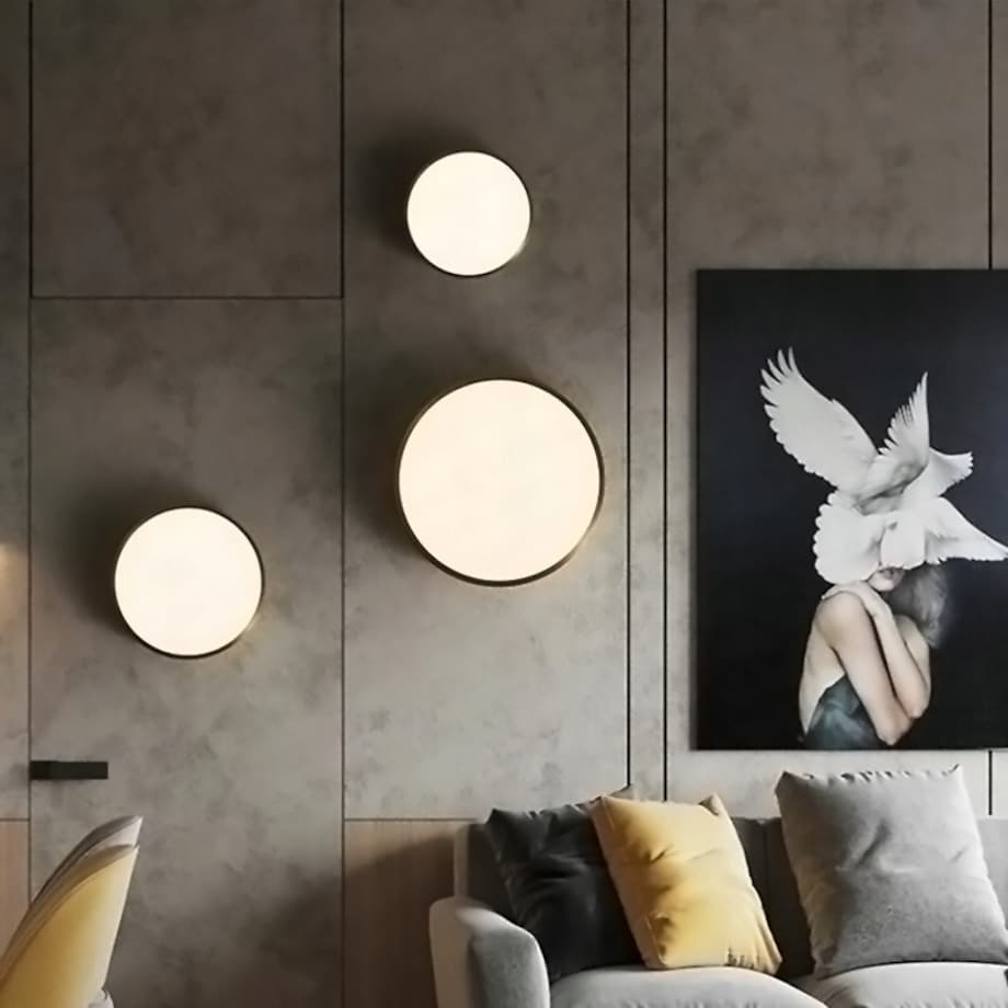 Lampa Sufitowa Plafon Salon Glamour Złota 30Cm