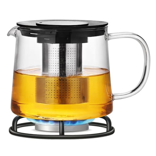 Dzbanek zaparzacz szklany do herbaty ziół na gaz 1500ml KAMILLE