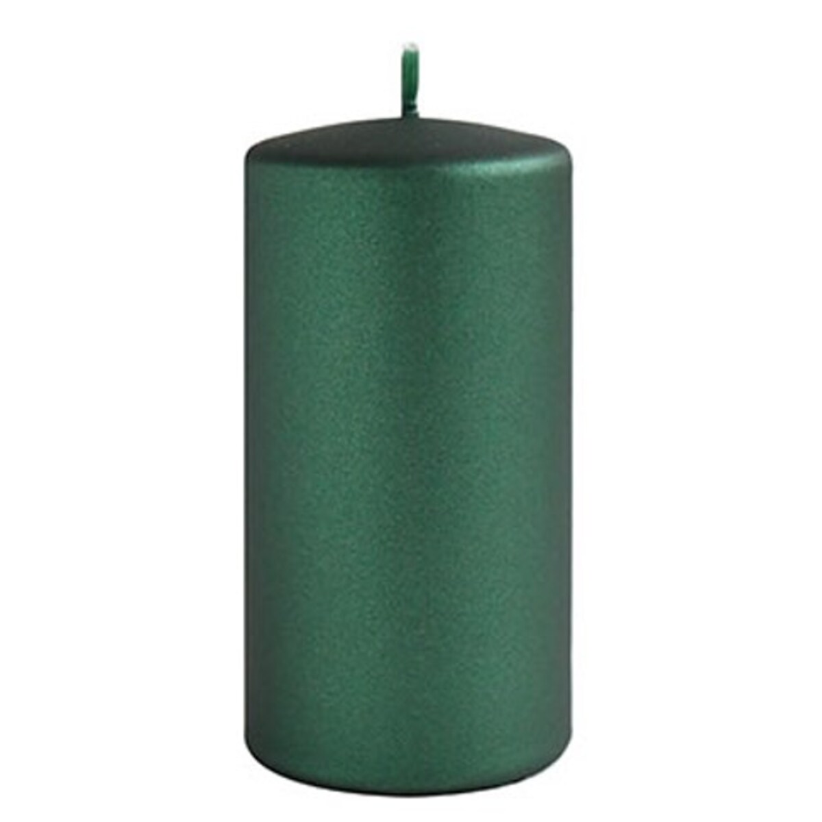 Świeca OPAL MET MAT Walec mały parafinowa 7x10cm zielona