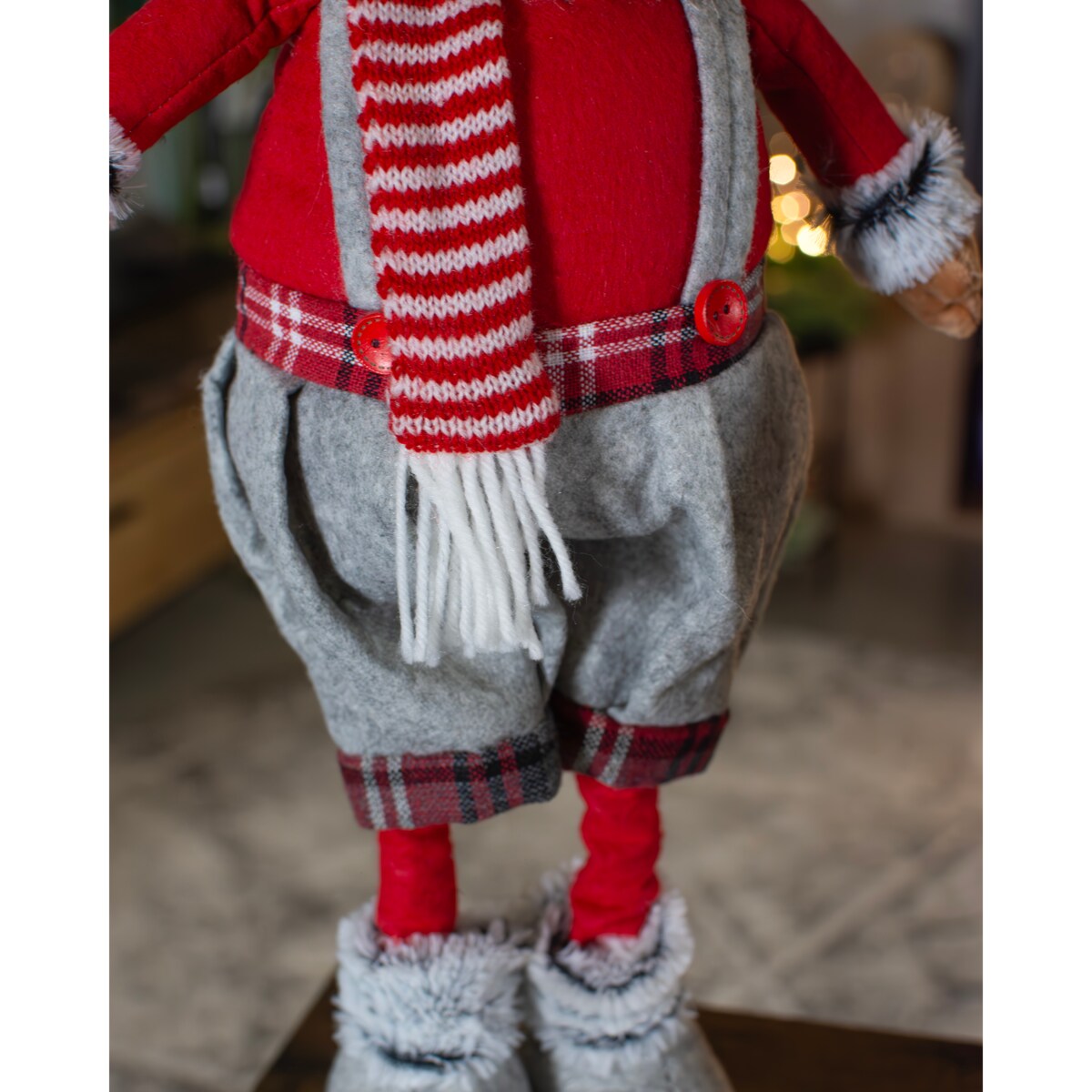 RENIFER świąteczny DUŻY dekoracja ŁOŚ figurka