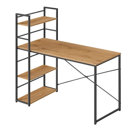 Biurko Komputerowe Max 4.0 Dąb, Czarny