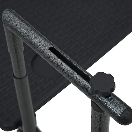 vidaXL Wiszący stolik balkonowy, czarny, 60x64x83,5 cm, plastikowy